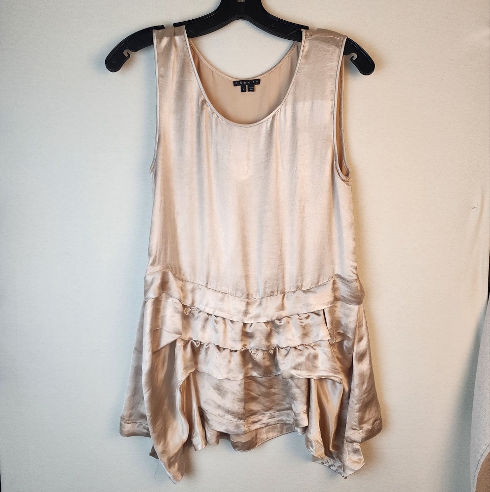 theory Cream Sleeveless Top Size P